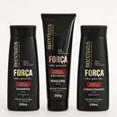 Kit Bio Extratus Força com Pimenta - Shampoo, Condicionador e Máscara para Crescimento Acelerado e Brilho Extremo dos Cabelos