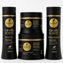 Kit Haskell Cavalo Forte - Shampoo, Condicionador e Máscara para Força, Brilho e Crescimento dos Cabelos